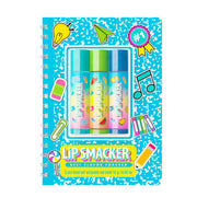 TRIO BÁLSAMOS LABIALES + LIBRETA BLUE BACK TO SCHOOL LIP SMACKER