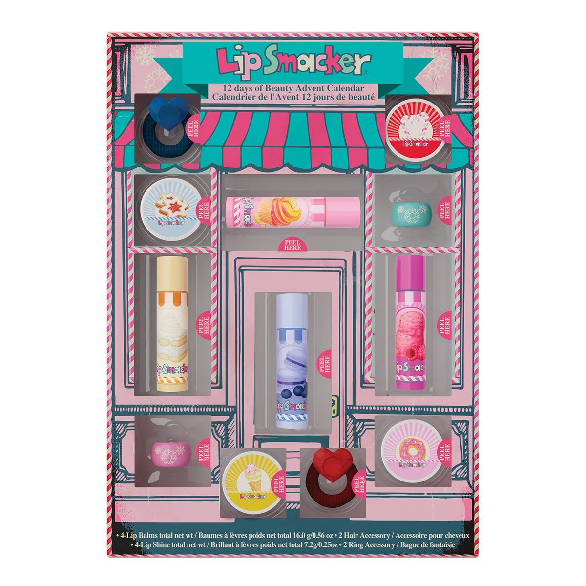 Lip Smacker Calendario Adviento Bálsamos Labiales Y Anillos