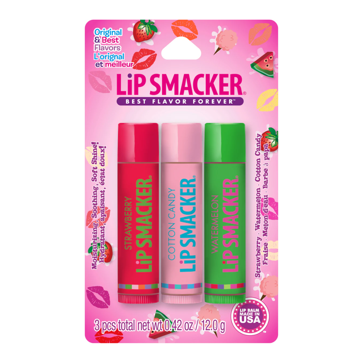 Labiales Paquete 3 Lip Smacker Bálsamo Original & best
