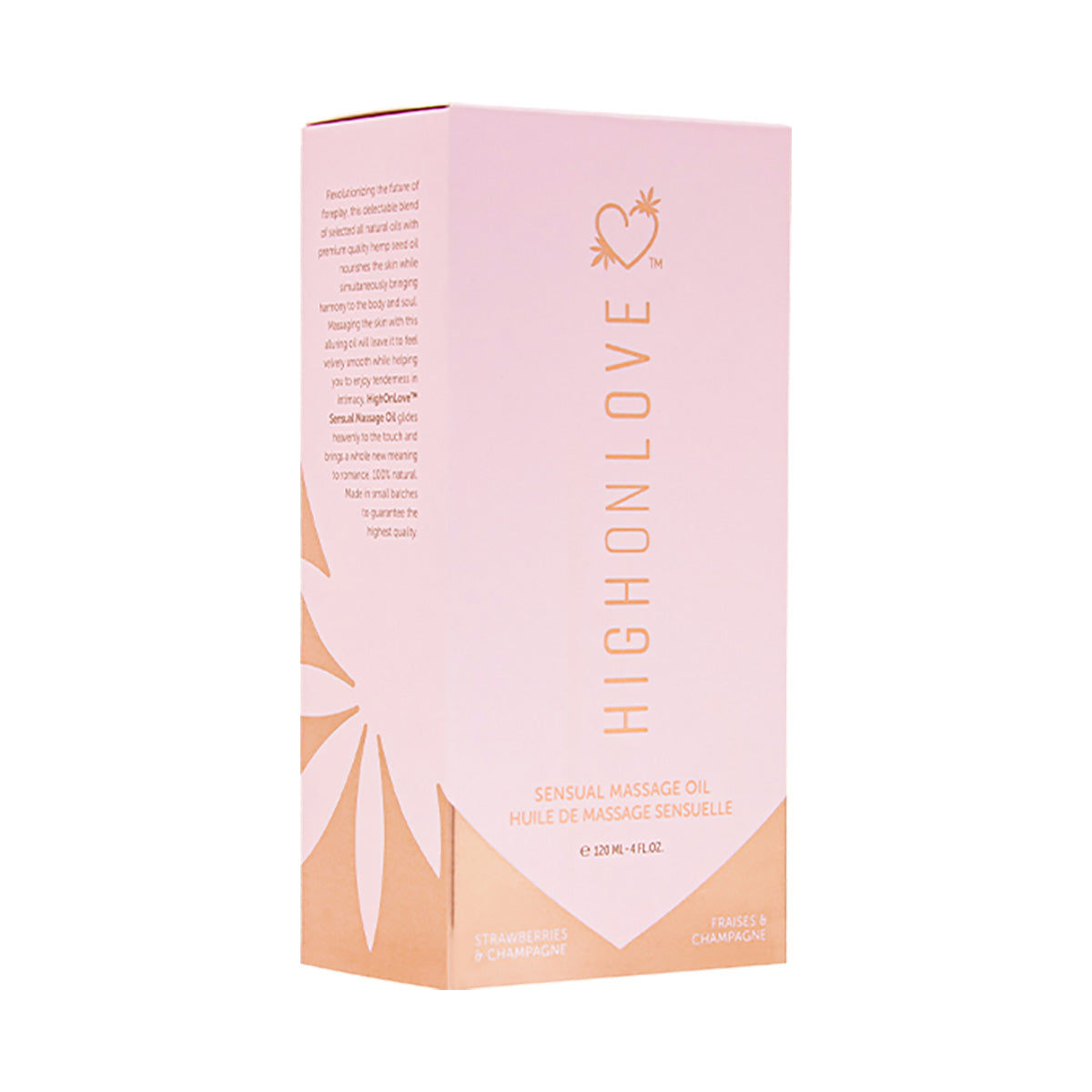 Aceite de masaje Sensual High On Love Fresas y Champaña