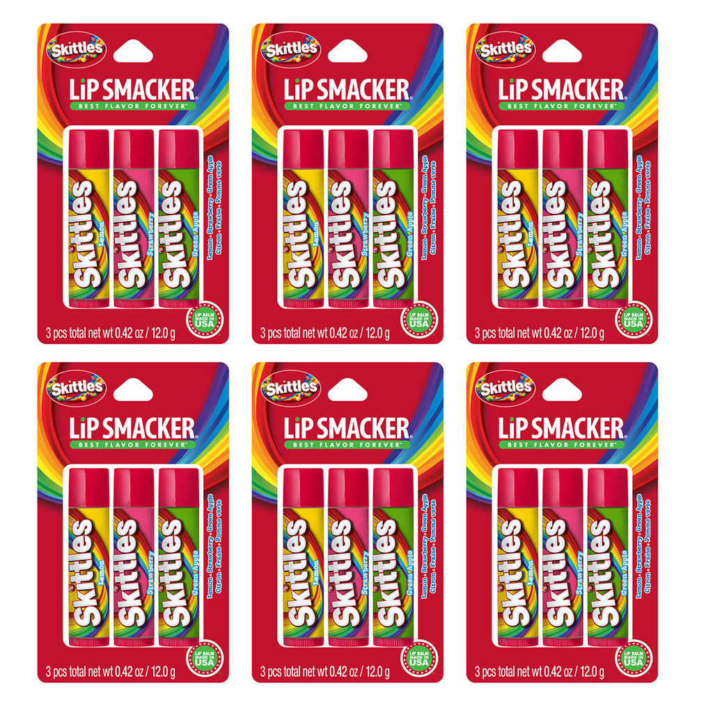 Kit 6 Trios Skittles - Lip Smacker - Tienda Para Mi