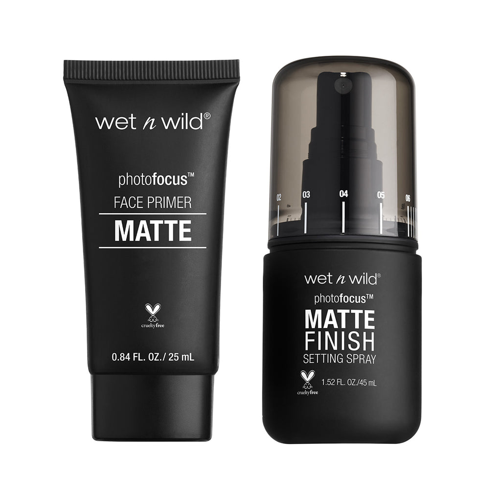 Kit Face Primer Matte + Spray Fijador Photo Focus Wet N Wild Tienda Para Mi
