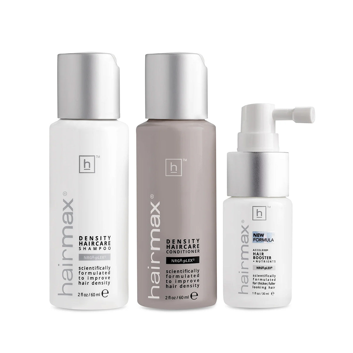 HAIR MAX TRANSFORMATIVE HAIR REGROWTH 3-PIECE STARTER SET ( SHAMPOO-CONDITIONER-BOOSTER + NUTRIENTES )