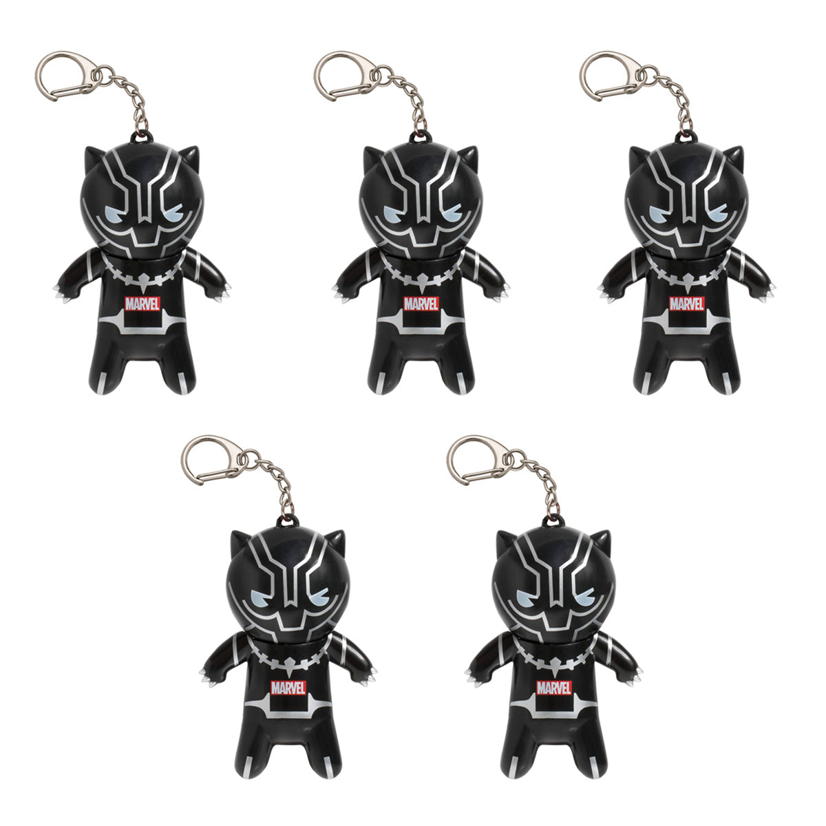 Kit 5 Balsamos Labiales Tsum Tsum Black Panther Lip Smacker