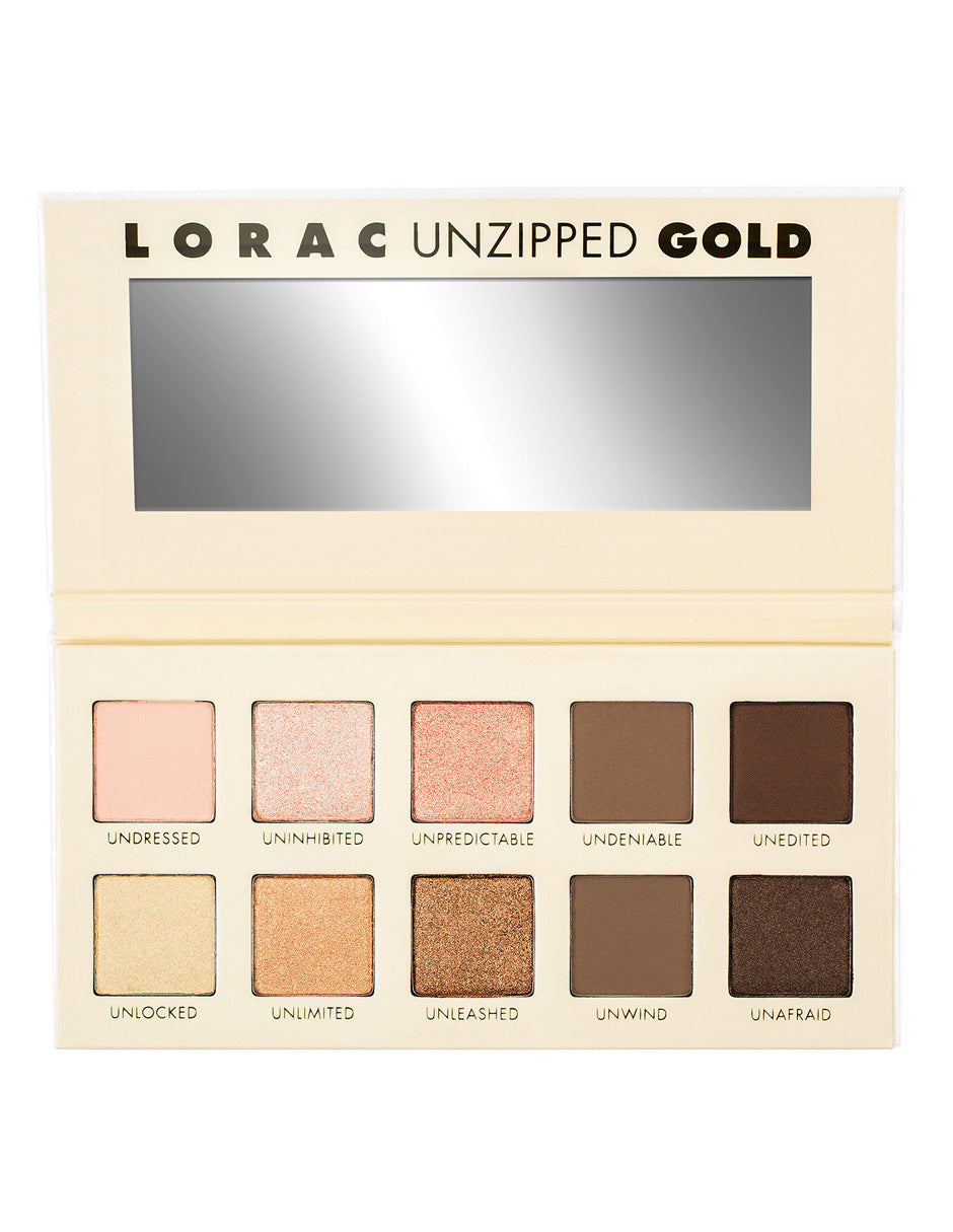 Paleta De Sombras Lorac Unzipped Gold Eyeshadow Palette Eye