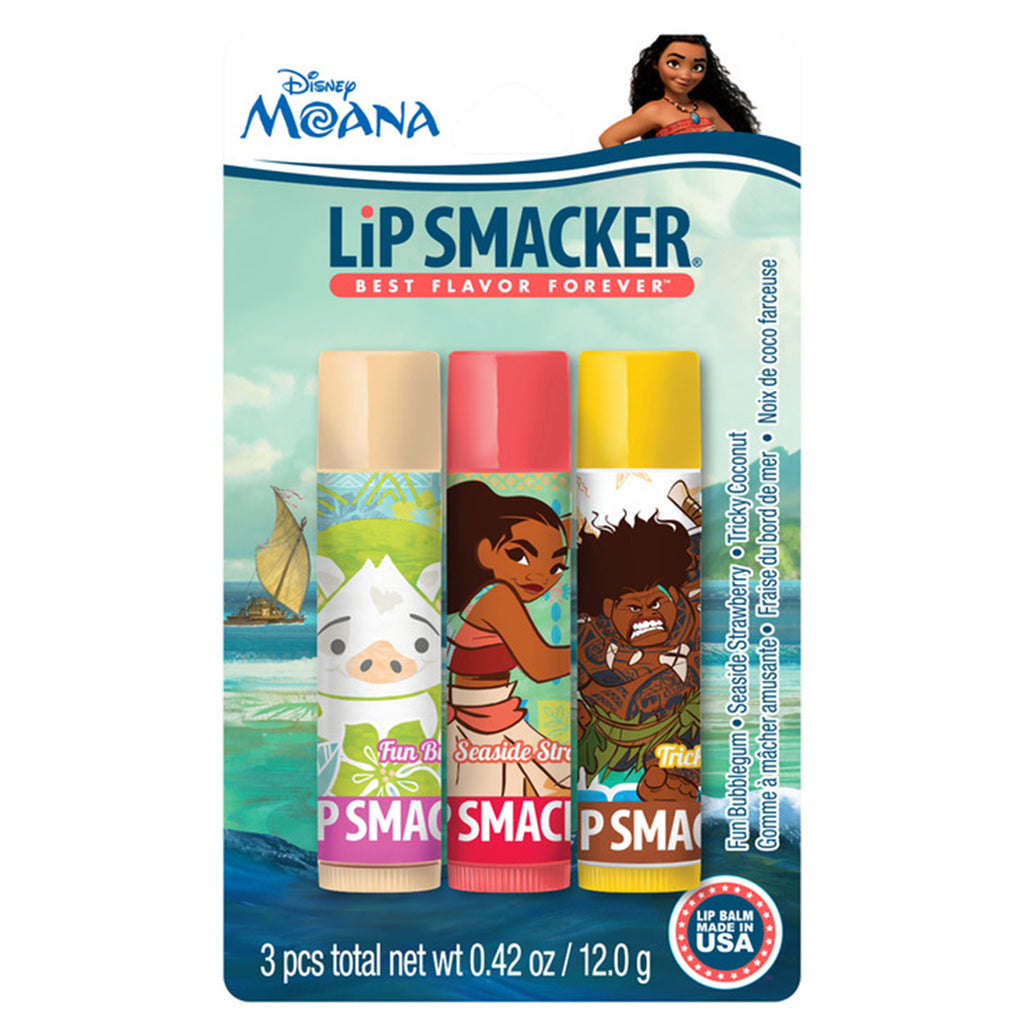 Bálsamos Lip Smacker Trío Disney Moana 81787- Tienda Para mi