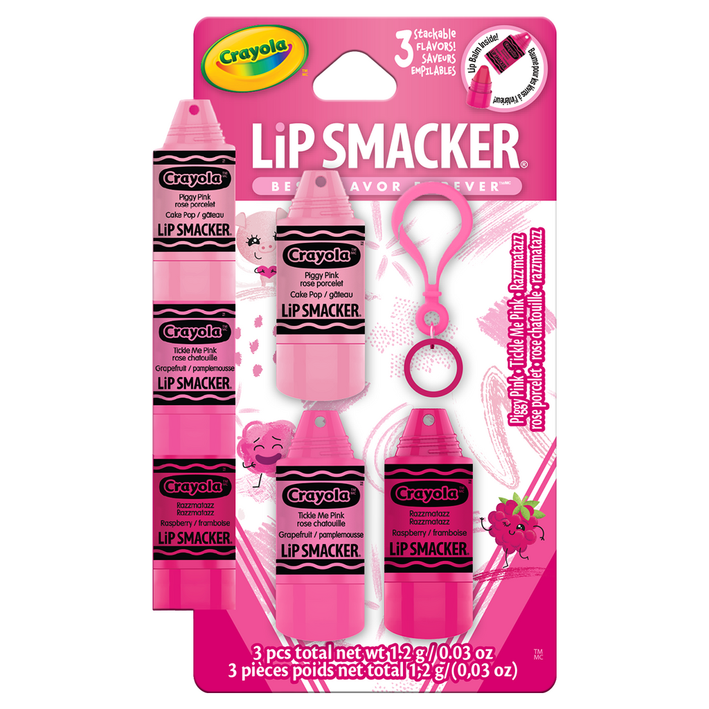 Lip Smacker-crayola Colección Apilable Rosa-bálsamo Labial - Tienda Para Mi