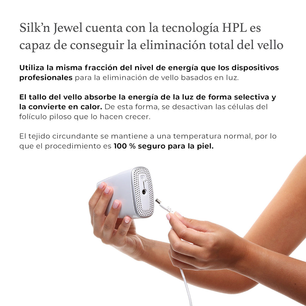 Jewel Silk’n- Depilación permanente y sin dolor- eliminar el vello no deseado - cuerpo y rostro- depiladora uso en casa - Tienda para mi
